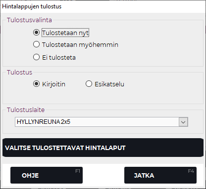Hintalappujen tulostus Store.PNG